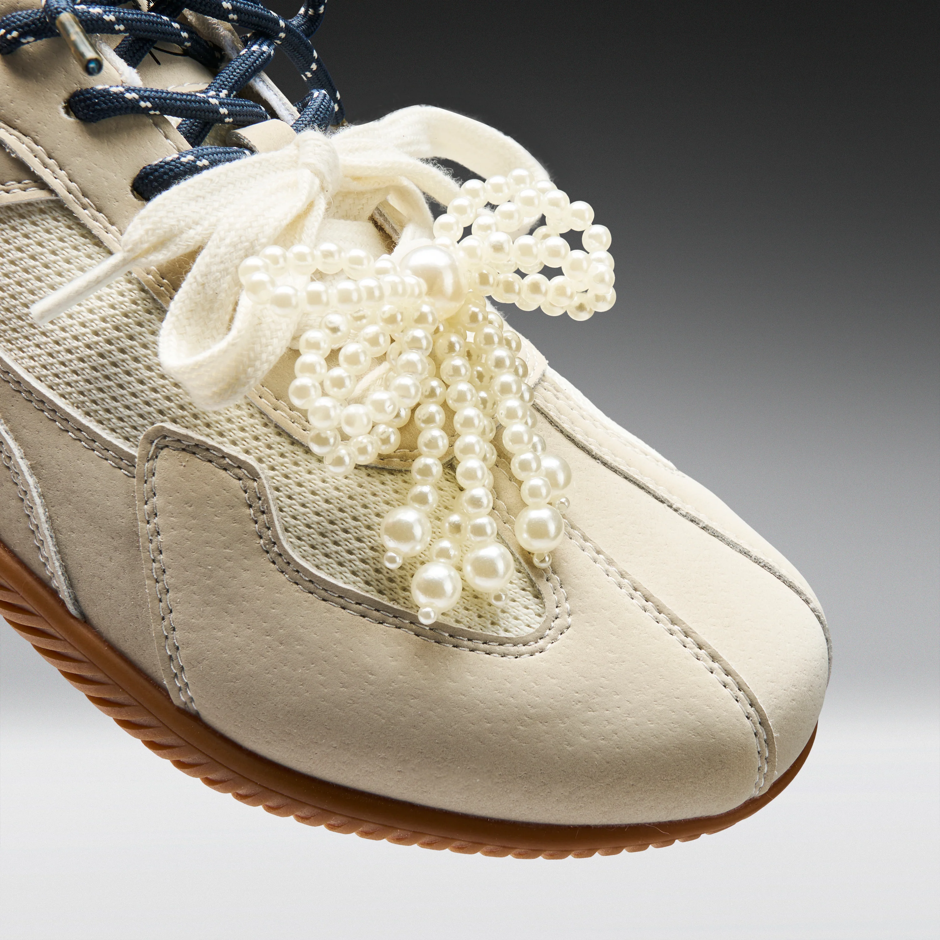 Wanderlust Flat Pearl Trainers - Ivory - Image 3