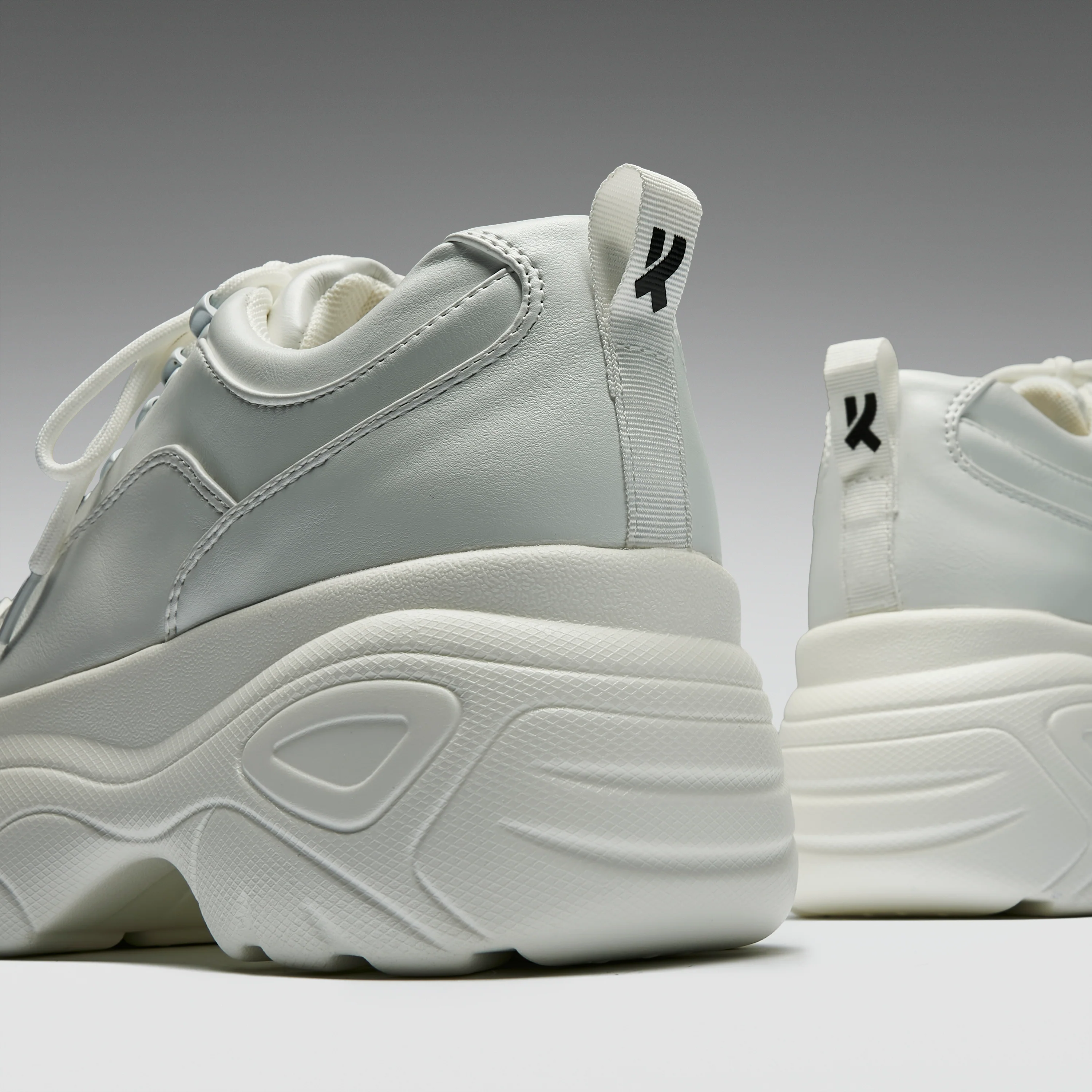 Jennie White Chunky Bubble Trainers - Image 3