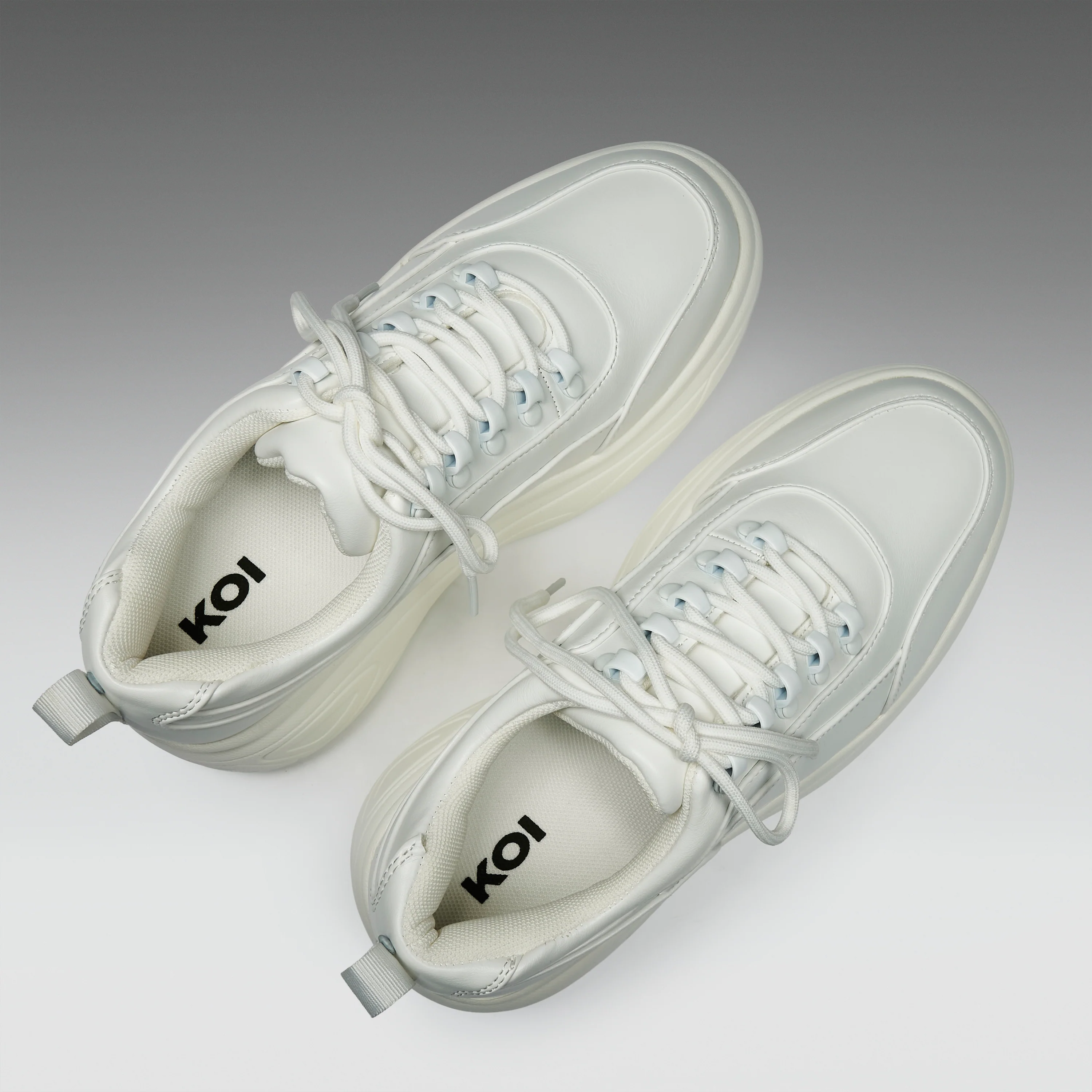 Jennie White Chunky Bubble Trainers - Image 4