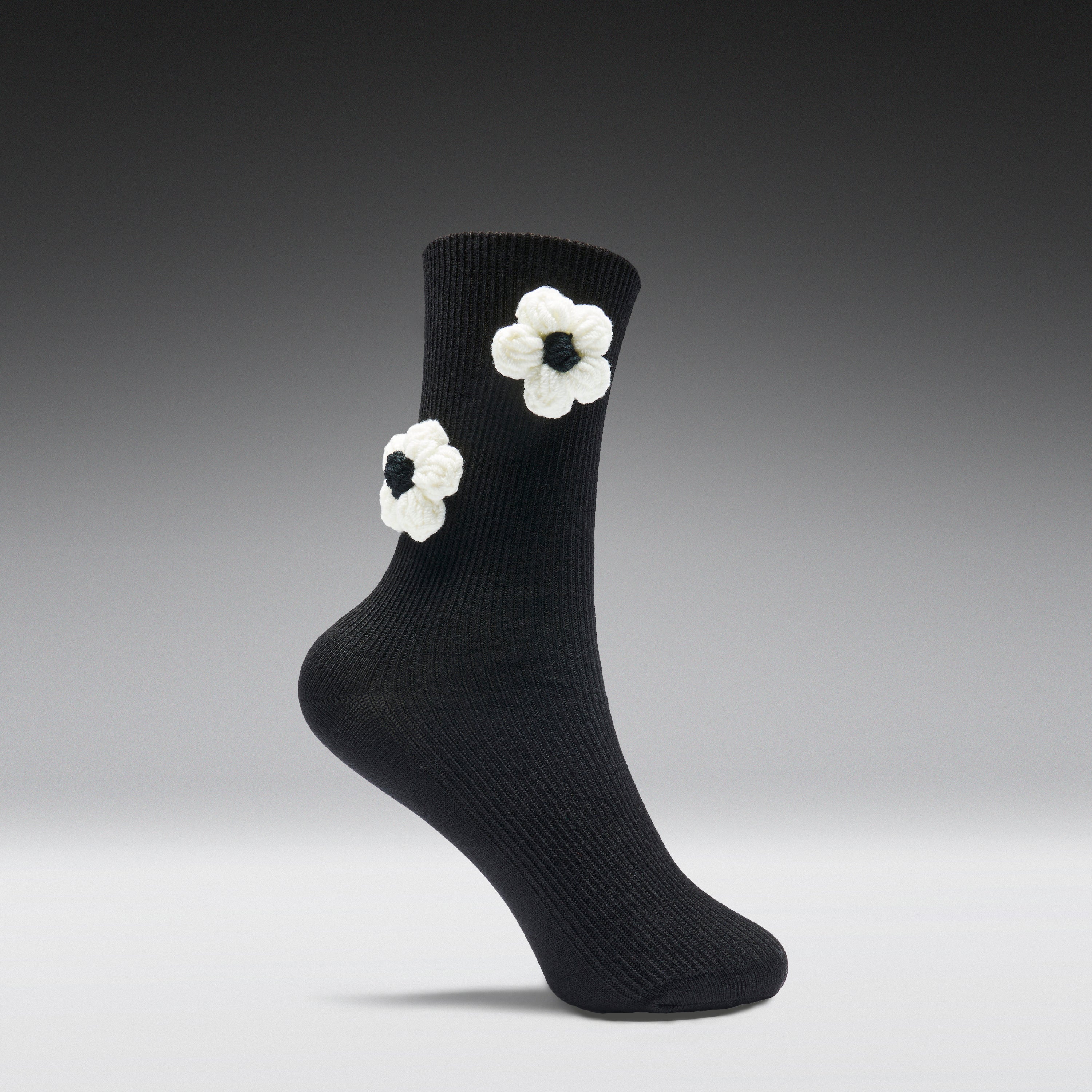 Wildflower Black Socks